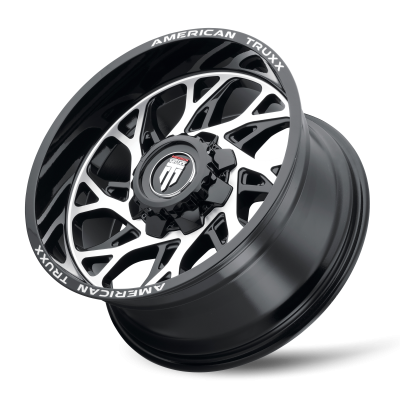 Destiny AT1913 Black Machined 24X14 6-135/6-139.7 -76MM 106.1MM Off Road Wheels American Truxx