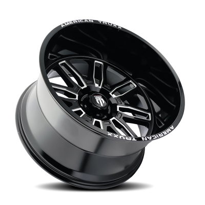 Restless AT1915 Black Milled 20X10 5-127 -25MM 78.1MM Off Road Wheels American Truxx