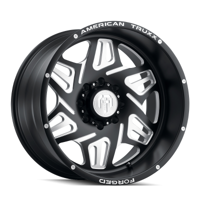 Forged Orion ATF1908 Matte Black Milled 24X14 6-139.7 -76MM 106.1MM Off Road Wheels American Truxx Forged
