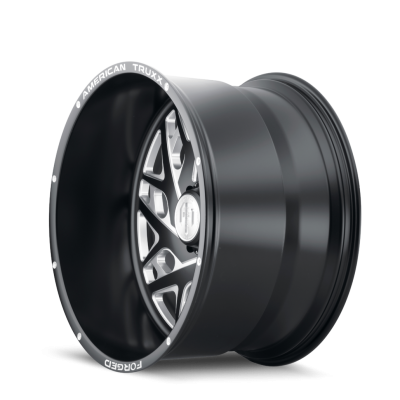 Forged Aries ATF1909 Matte Black Milled 22X12 6-139.7 -44MM 106.1MM Off Road Wheels American Truxx Forged