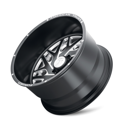 Forged Aries ATF1909 Matte Black Milled 22X12 6-139.7 -44MM 106.1MM Off Road Wheels American Truxx Forged