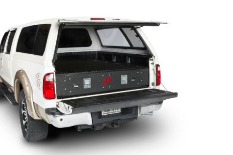 Cargo Locker Base 12 Inch Dual Drawer System 07-Pres Toyota Tundra Crew Max Cargo Ease