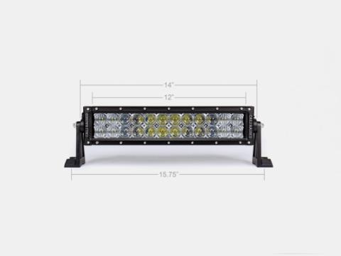 14 Inch Dual Row 12,000 Lumens LED Light Bar 5D Optic OSRAM LED Bar Combo Cali Raised LED