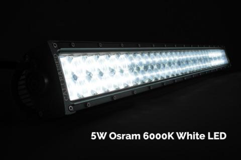 14 Inch Dual Row 12,000 Lumens LED Light Bar 5D Optic OSRAM LED Bar Combo Cali Raised LED