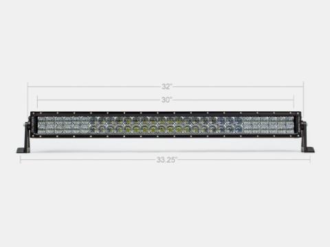 32 Inch Dual Row 5D Optic OSRAM LED Bar Combo Cali Raised LED