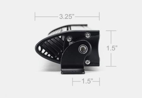 42 Inch Slim Single Row Straight LED Light Bar 20,000 Lumens Amber Cali Raised LED