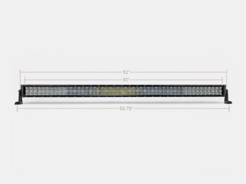 52 Inch Combo Curved Dual Row 5D Optic OSRAM LED Bar Cali Raised LED