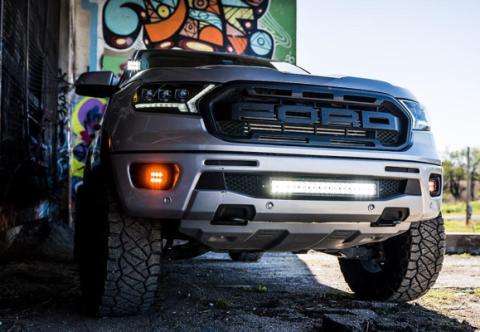 2019-2022 Ford Ranger Fog Light Replacement Brackets Cali Raised LED