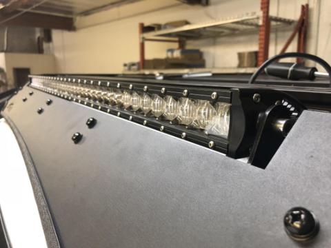 40 Inch Cut Out Prinsu Roof Rack Slim LED Light Bar Bracket Kit 42 inch Slim LED Light Bar No Switch Cali Raised LED