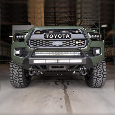 16-Up Tacoma Stealth Bumper 32 Inch LED Bar Spot Beam No Switch 32 Inch Combo Beam with Relocation Mounts Bumper Light Bar Switch No Winch No D-Ring Cali Raised LED