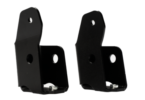 2005-2022 Toyota Tacoma Rear Shock Skid Plates - Steel Powercoat Black Cali Raised LED