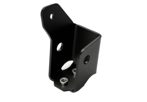 2005-2022 Toyota Tacoma Rear Shock Skid Plates - Steel Powercoat Black Cali Raised LED