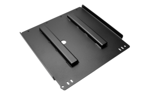 2005-2022 Toyota Tacoma Transmission Skid Plate -Aluminum Powercoat Black Cali Raised LED