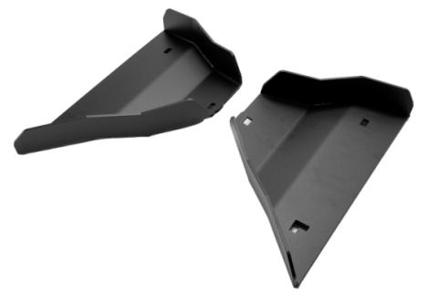 2005-2022 Toyota Tacoma Lower Control Arm Skid Plate - Steel Powercoat Black Cali Raised LED