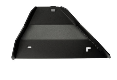 2005-2022 Toyota Tacoma Lower Control Arm Skid Plate - Steel Powercoat Black Cali Raised LED