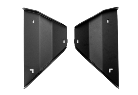 2005-2022 Toyota Tacoma Lower Control Arm Skid Plate - Steel Powercoat Black Cali Raised LED