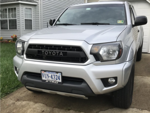 12-15 Toyota Tacoma Faux PRO Grille Black ABS Cali Raised LED