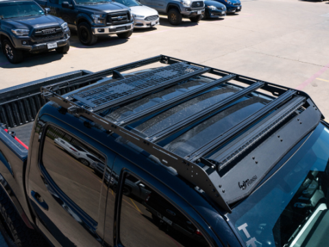 MOLLE Panel for Prinsu Roof Rack Black Semi Gloss Powdercoat Cali Raised LED