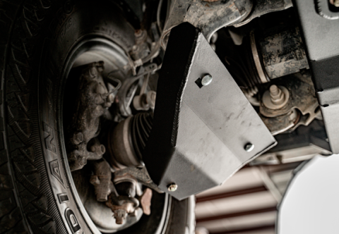 2014-Present 4Runner Fuel Tank Skid Plate Steel/Raw Cali Raised LED