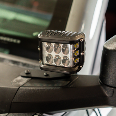 Ditch Light Mount Kit Fits 21-Present Ford Bronco Raptor - (2) 27W Side Projecting LED Pods Cali Raised LED