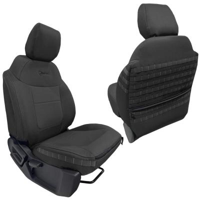 Bronco Seat Covers Tactical Front Seat Covers for 21-25 Ford Bronco Black/Black Bartact