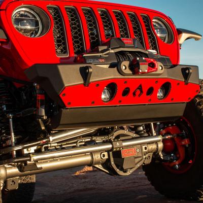 Bare Steel Nighthawk Front Bumper with Aluminum Skid for JK, JL, and JT - Bare Steel Artec Industries