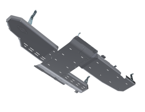 JLU Full Bellypan With Oil Door -  4 Door 3.0L Diesel Aluminum Artec Industries