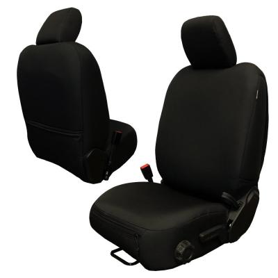 Jeep JL U Front Seat Covers Base Line Performance 4 DR Only 18-Present Wrangler JL Black Pair Bartact