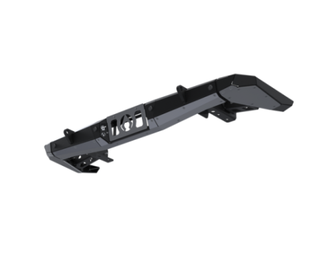 07-Up Jeep Wranger/Gladiator High Clearance Rear Cut Bumper End Pods Black Powdercoat Steel