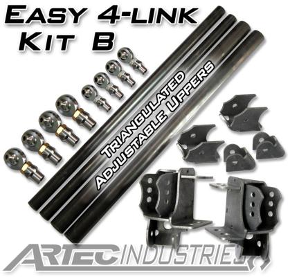 Easy 4 Link Kit B Tube All 1.25 Inch Rod Ends Artec Industries