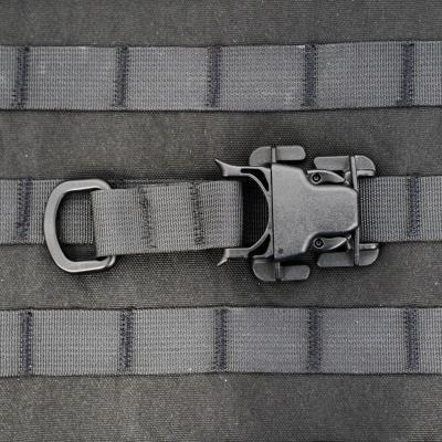 PALS/MOLLE D-Ring Acetal Every Which Way Quick Side Release Buckle Kit Pair Black Bartact