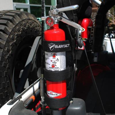 Fire Extinguisher Holder For Padded Roll Bars Webbing Black Bartact