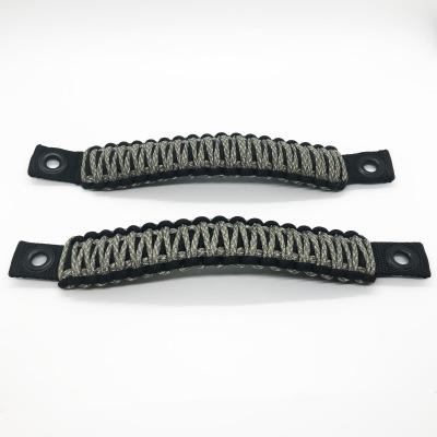 Jeep Wrangler Grab Handles Paracord JK Sound Bar Rear Side Pair Black/ACU Camo Bartact