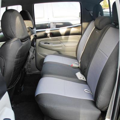 Toyota Tacoma Bench Seat Covers Rear Bench 09-15 Tacoma Double Cab Standard And TRD Black/Black Bartact