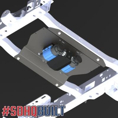 17-Present Ford Superduty Under Bed Spare Tire Location Compressor Mount SDHQ Offroad