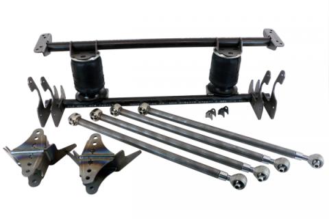 Hd Universal 4-Link For 4 Inch Diameter Axle Weld-On 1.5 Inch Bars W/ R-Joint Xl 2107 Air Springs And Brackets Shocks And Panhard Bar Kit Sold Separately Ridetech