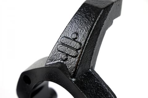 Afx Hub Spindle 2 Inch Drop And 1.75 Inch Taller Uses C7 Corvette Hubs And C5/C6 Brakes Pair Of Spindles E-Coated Black And Hardware Caliper Brackets And Hubs Sold Separately Ridetech