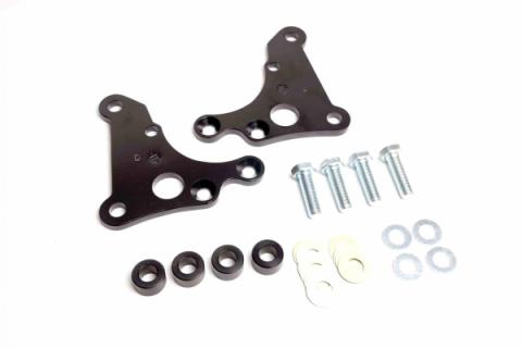 C5/C6 Caliper Brackets For Ridetech Afx Hub Spindles Pair Of Brackets W/ Hardware Ridetech
