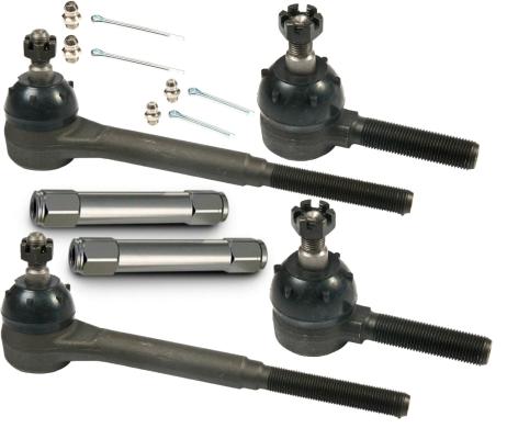 Steering Linkage Kit For 1955-1957 Bel Air W/ Stock Manual Steering And Most Power Box Conversions Inner Tie Rods Outer Tie Rods And Billet Tie Rod Adjusters Ridetech
