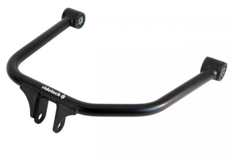 Rear Upper Strongarm For 1958 Impala 1 Tubular Upper Control Arm W/ Delrin Bushings And Sleeves Powder Coated Satin Black Ridetech