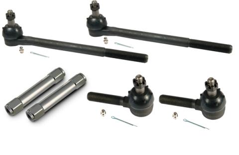 Steering Linkage Kit For 1958-1960 Impala Inner Tie Rods Outer Tie Rods And Billet Tie Rod Adjusters Ridetech