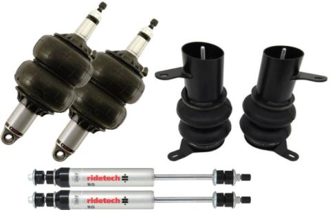 Air Suspension System For 1958-1960 Cadillac Front HQ Shockwaves Rear Coolride And Rear HQ Shocks Ridetech
