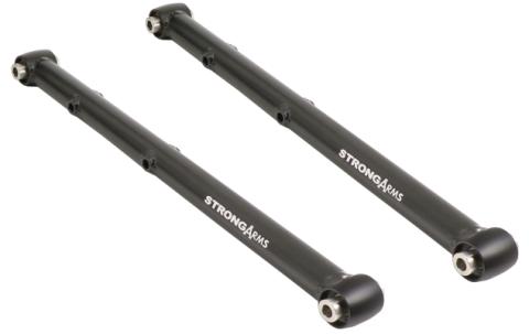 Rear Lower Strongarms For 1965-1970 Buick Full-Size Car Pair Of Tubular Lower Trailing Arms W/ R-JointsNot Compatible W/ Stock Style Sway Bar Powder Coated Satin Black Ridetech