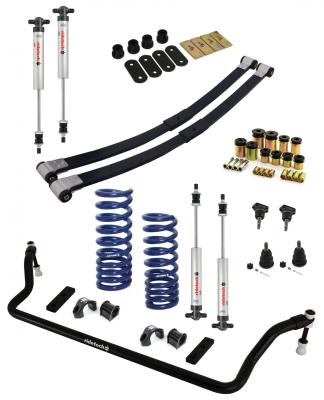 Streetgrip Suspension System For 1970-1981 Camaro and Firebird W/ Small Block Front Dual Rate Coil Springs Rear Composite Leaf Springs Delrin Control Arm Bushings Ball Joints Front Sway Bar And HQ Shocks Ridetech