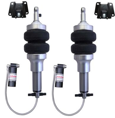 Front TQ Shockwaves For 1993-2002 Camaro and Firebird Pair Of Triple Adjustable Shock waves W/ 1/4 Inch Airline Fittings And Mounting Brackets Ridetech