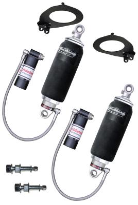 Rear TQ Shockwaves For 1993-2002 Camaro and Firebird Pair Of Triple Adjustable Shock waves W/ 1/4 Inch Airline Fittings And Mounting Brackets Ridetech