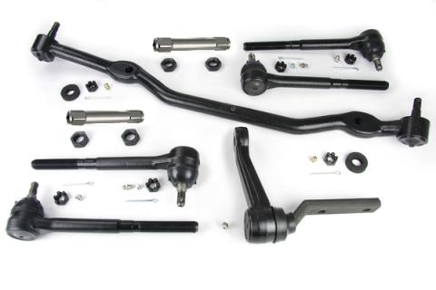 Steering Linkage Kit For 1964-1967 Chevelle Cutlass  W/ 13/16 Inch Center Link Center Link Idler Arm Inner Tie Rods Outer Tie Rods And Billet Tie Rod Adjusters Ridetech