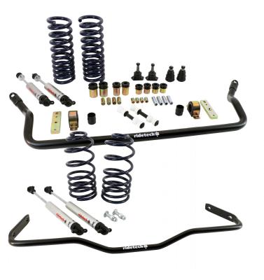 Streetgrip Suspension System For 1968-1972 Chevelle Cutlass W/ Big Block Front And Rear Dual Rate Coil Springs Delrin Control Arm Bushings Ball Joints Front And Rear Sway Bar And HQ Shocks Ridetech