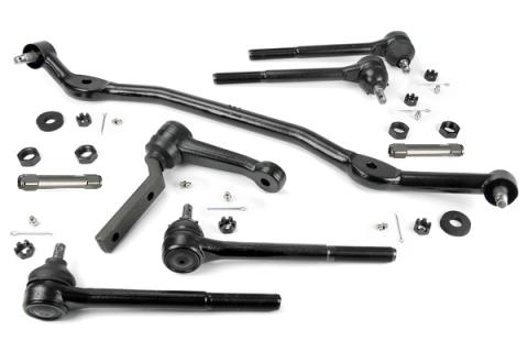 Steering Linkage Kit 1971-1972 Chevelle Cutlass Center Link Idler Arm Inner Tie Rods Outer Tie Rods And Billet Tie Rod Adjusters Ridetech