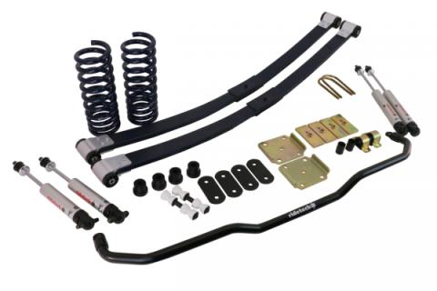 Sb 1968-1974 Nova Streetgrip Suspension System For Big Block No Bushings Or Ball Joints Front Dual Rate Coil Springs Composite Leaf Springs Front Sway Bar And HQ Shocks No Ball Joints Or Bushings Ridetech